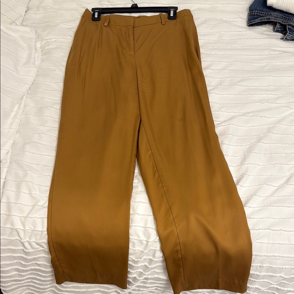 J. Crew Women's Tan Wide-Leg Pants
